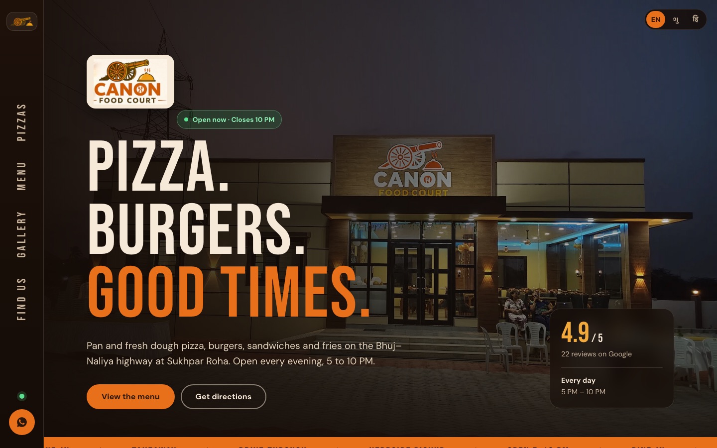 Canon Food Court website screenshot